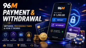 96M Payment and Withdrawal: Methods, Processing Times & How It Works